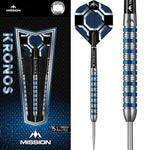 Mission Kronos Blue Titanium M1 95% Tungsten Steeldarts 21g - Dartverleih